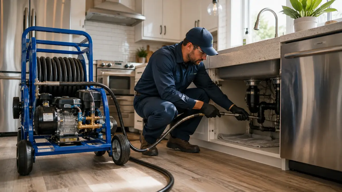 Kitchen Drain Hydro Jetting in Compton
