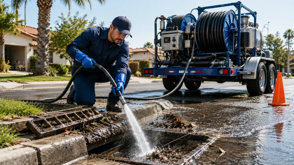 Storm Drain Hydro Jet Cleaning in Compton